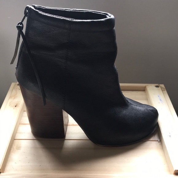 JEFFREY CAMPBELL black leather boots size 37 - Picture 2 of 6